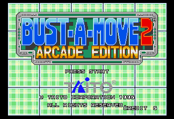 Bust-A-Move 2: Arcade Edition Title Screen